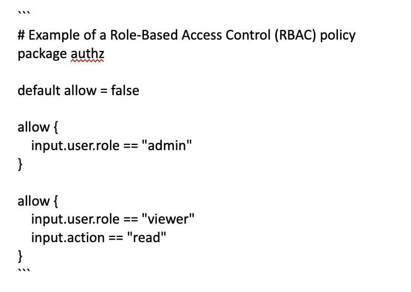example of an RBAC policy